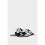 Black Fancy Chappal EC0242 - View 3