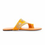 Yellow Fancy Chappal For Ladies EC0242 - View 2
