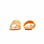 Yellow Fancy Chappal For Ladies EC0242 - View 4