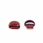 Maroon Fancy Slipper For Women EC0243 - View 4