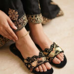 Black Fancy Slipper For Women EC0244 - View 1