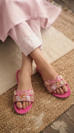 Fuchsia Fancy Slipper For Women EC0244 - View 1