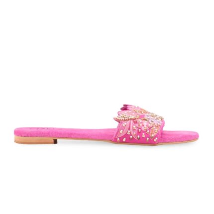 Fuchsia Fancy Slipper For Women EC0244 - View 2