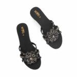 Black Ethnic Slipper For Women EC0245 - View 5