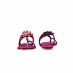 Maroon Ethnic Chappal For Ladies EC0247 - View 4