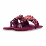 Maroon Ethnic Chappal For Ladies EC0247 - View 3