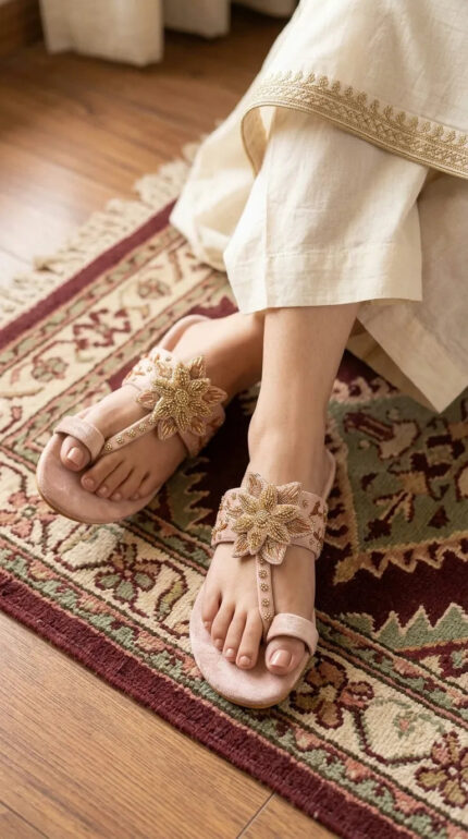 Fawn Fancy Chappal For Women EC0247 - View 1