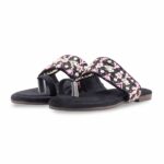 Black Fancy Chappal For Women EC0252 - View 3