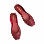 Maroon Casual Khussa EC8574 - View 5