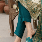 Green Fancy Back Open Khussa EC8578 - View 1