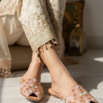 Pink Fancy Back Open Khussa EC8578 - View 1