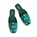 Green Fancy Back Open Khussa EC8578 - View 5