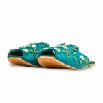 Green Fancy Back Open Khussa EC8578 - View 3