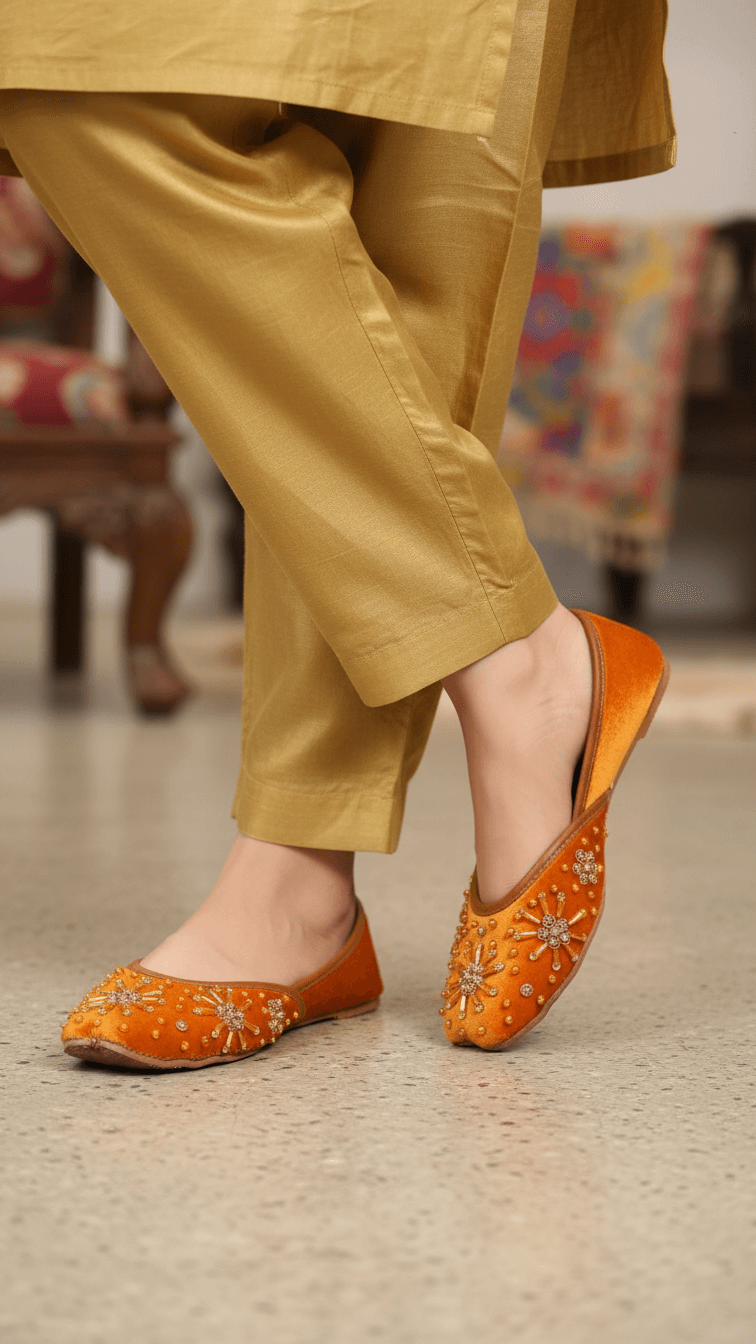 EC8582-06.png Mustard Fancy Khussa EC8582 - View 1