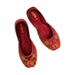 Red Ethnic Khussa EC8586 - View 5