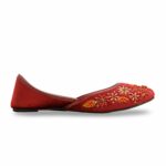 Red Ethnic Khussa EC8586 - View 2