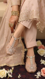Pink Fancy Khussa For Ladies EC8599 - View 1
