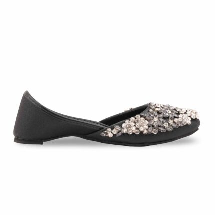 Black Fancy Khussa For Ladies EC8600 - View 2