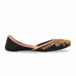 Black Fancy Khussa For Ladies EC8604 - View 3