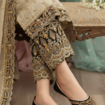 Black Fancy Khussa For Ladies EC8604 - View 1