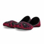 Maroon Fancy Women Khussa EC8607 - View 4