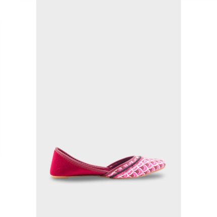 Maroon Ethnic Khussa For Women EC8611 - View 2