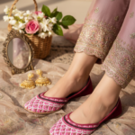 Maroon Ethnic Khussa For Women EC8611 - View 1