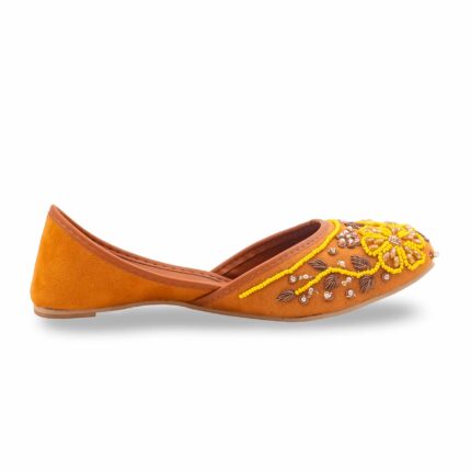 Mustard Fancy Khussa For Ladies EC8617 - View 2