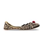 Golden Ethnic Khussa For Ladies EC8622 - View 2
