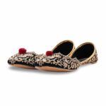 Golden Ethnic Khussa For Ladies EC8622 - View 3