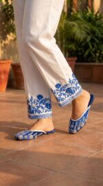 Blue Fancy Back Open Khussa EC8631 - View 2