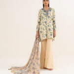 Embroidered Unstitched Ensemble - View 1