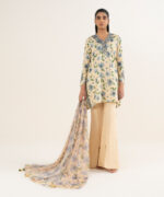 Embroidered Unstitched Ensemble - View 1