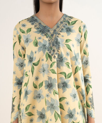 Embroidered Unstitched Ensemble - View 2