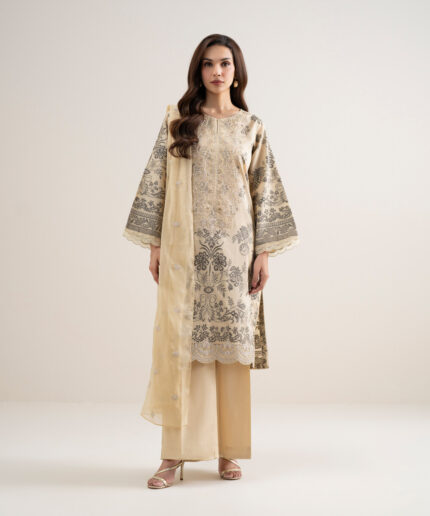 Unstitched 3-Piece Ensemble - View 1