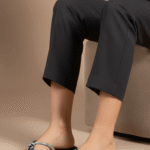 Black Fancy Chappal FN0736 - View 1