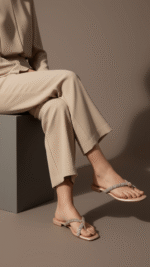 Peach Fancy Chappal FN0736 - View 1