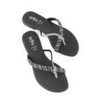 Black Fancy Chappal FN0736 - View 5
