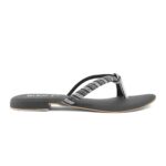 Black Fancy Chappal FN0736 - View 2