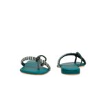 Green Fancy Chappal FN0736 - View 4