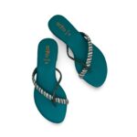 Green Fancy Chappal FN0736 - View 5