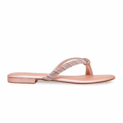 Peach Fancy Chappal FN0736 - View 2