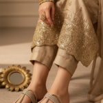 Golden Fancy Chappal FN0788 - View 1