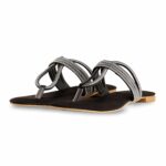 Black Fancy Chappal For Women FN0788 - View 4