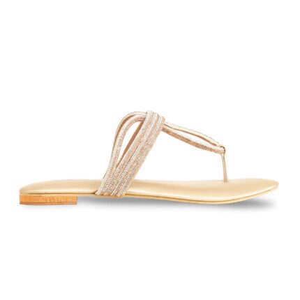 Golden Fancy Chappal FN0788 - View 2