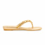 Golden Fancy Chappal FN0791 - View 2