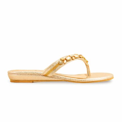 Golden Fancy Chappal FN0791 - View 2