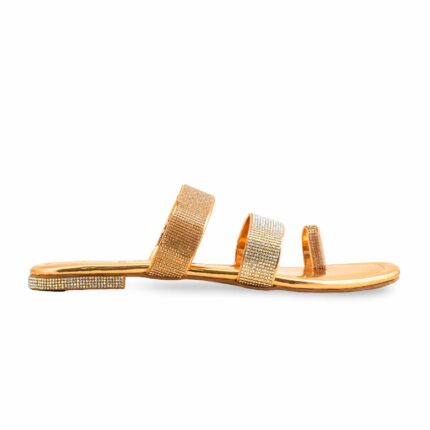 Peach Fancy Chappal For Women FN0798 - View 2