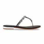 Black Fancy Chappal FN0802 - View 2