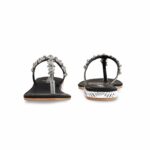 Black Fancy Chappal FN0802 - View 4